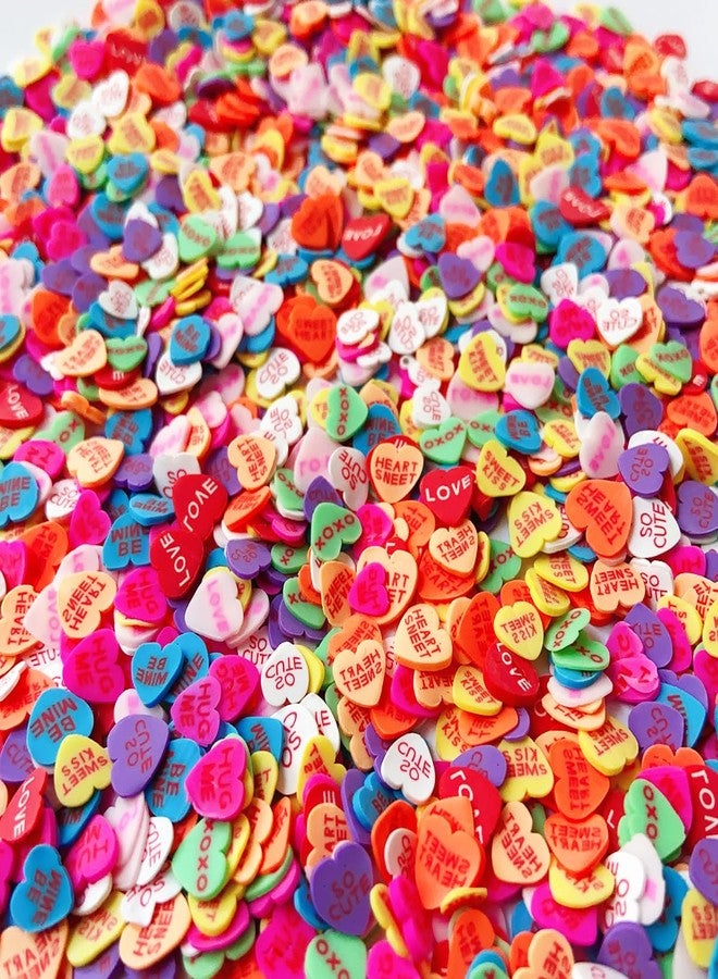 EHOPE Fake Sprinkles Resin Sprinkles Fake Candy Sprinkles Clay Sprinkles Polymer Sprinkles Polymer Clay Slices for Nail Art DIY Crafts Cake Phone Case(40G-Love Heart-47) - Image 5